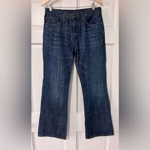 Banana Republic Men's US 32 x 32 Blue Boot Cut Jeans